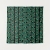 Waldgrün Fraktal-Kunst-Design Wandteppich (Vorderseite (Horizontal))