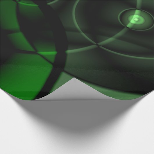 Waldgrün Geschenkpapier (Ecke)