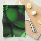 Waldgrün Geschirrtuch (Viertel Falte)