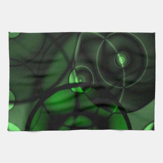 Waldgrün Geschirrtuch (Horizontal)