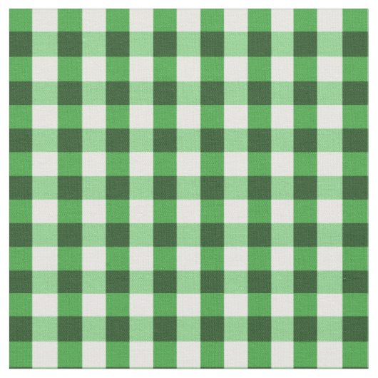 Waldgrün Gingham-Muster Stoff (Nahaufnahme)