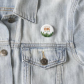 Waldgrün Glücklicher Camper Erster Geburtstag Button (Beispiel)