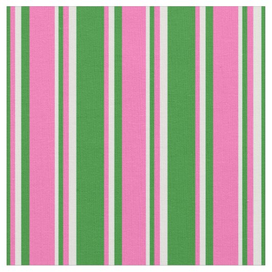 Waldgrün, heiß rosa und hellzyanisches Muster Stoff (Nahaufnahme)