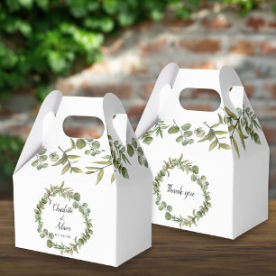 Waldgrün-Hochzeit Geschenkschachtel
