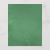 Waldgrün Hochzeitsfest Foto Flyer (Hinten)