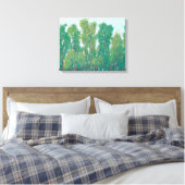 Waldgrün II Leinwanddruck (Insitu (Schlafzimmer))