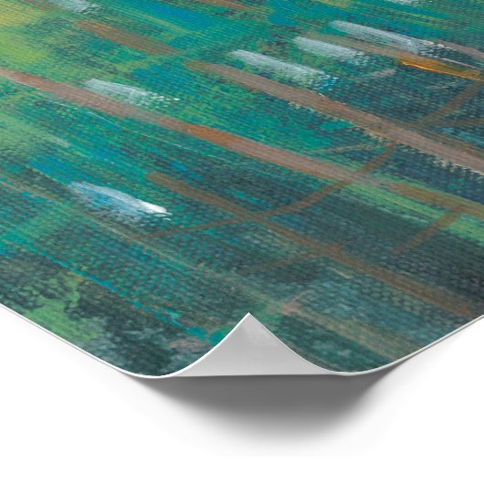 Waldgrün II Poster (Ecke)