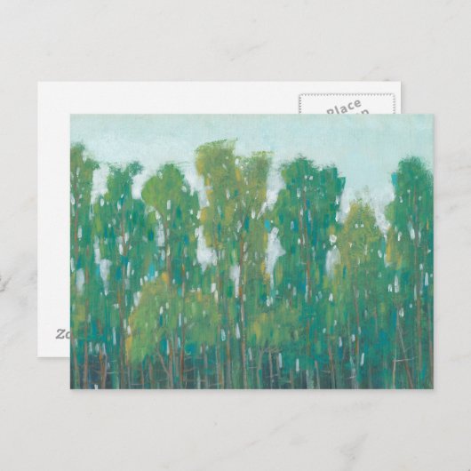 Waldgrün II Postkarte (Vorne/Hinten)