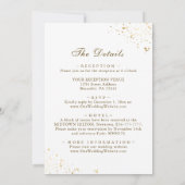 Waldgrün in einer Christlichen Hochzeit Einladung (Rückseite)