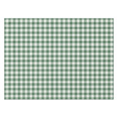 Waldgrün klassisch Gingham Karo Tischdecke (Vorderseite (Horizontal))