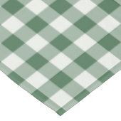 Waldgrün klassisch Gingham Karo Tischdecke (Schrägansicht)