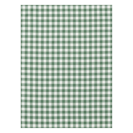 Waldgrün klassisch Gingham Karo Tischdecke (Vorderseite)