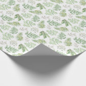 Waldgrün kopieren geschenkpapier (Ecke)