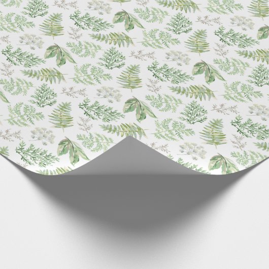 Waldgrün kopieren geschenkpapier (Ecke)