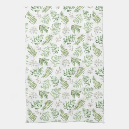 Waldgrün kopieren geschirrtuch (Vertikal)