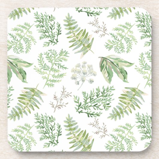 Waldgrün kopieren getränkeuntersetzer (Vorderseite)