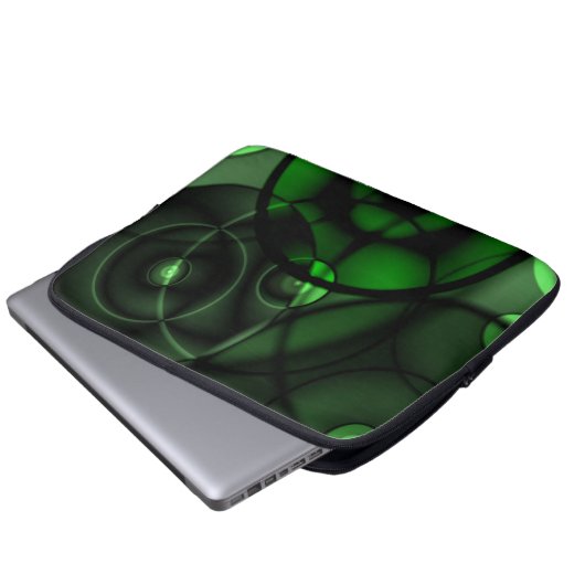 Waldgrün Laptopschutzhülle (Vorne Knopf)