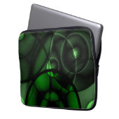 Waldgrün Laptopschutzhülle (Vorderseite Links)