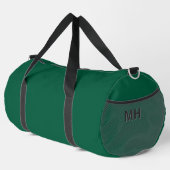 Waldgrün Mit Monogramm Duffle Bag (Rechte Ecke)