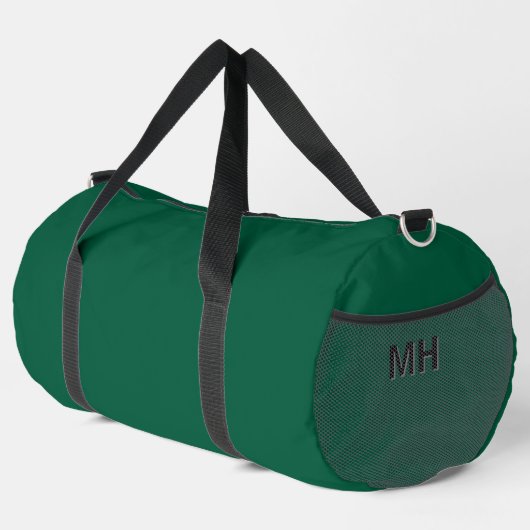 Waldgrün Mit Monogramm Duffle Bag (Rechte Ecke)