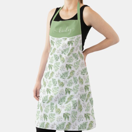 Waldgrün-Muster Schürze (InSitu)
