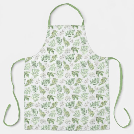 Waldgrün-Muster Schürze (Vorderseite)