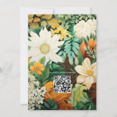 Waldgrün, Schokoladenbraun, braune Floßhochzeit Einladung (Rückseite)