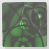 Waldgrün Steinuntersetzer (Vorderseite)