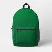 Waldgrün Subtile Gradient-Töne Bedruckter Rucksack (Vorderseite)