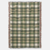 Waldgrün-Tartan-Karo Decke (Vorderseite Vertikal)