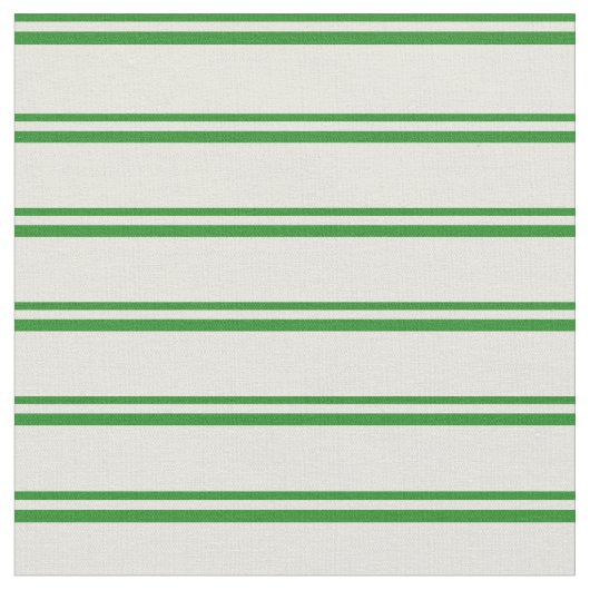 Waldgrün und beige farbige Linien Stoff (Nahaufnahme)