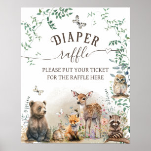 Waldgrün von Wäldern Baby Dusche Windeln Poster