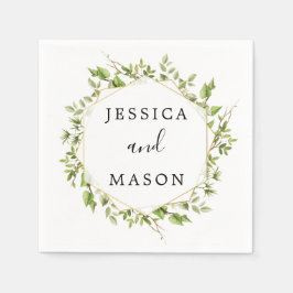 Waldgrün Wedding Cocktail Napkin Serviette