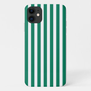 Waldgrün-weiße Bonbonstreifen Case-Mate iPhone Hülle