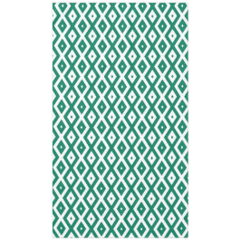 Waldgrün-weiße Rautenmuster Tischdecke