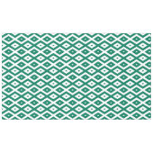 Waldgrün-weiße Rautenmuster Tischdecke (Vorderseite (Horizontal))