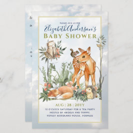 Waldgrün Wildtiere Babydusche