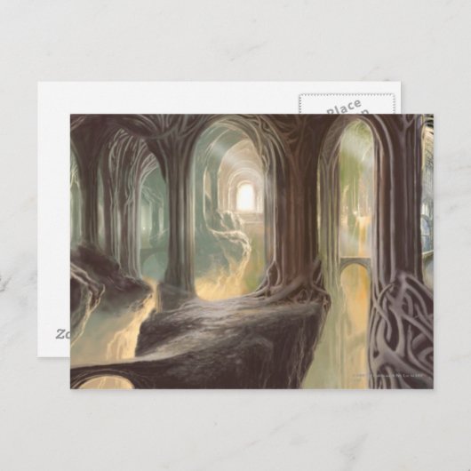 Waldgrundkonzept 2 postkarte (Vorne/Hinten)