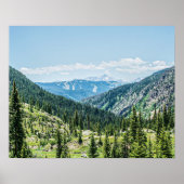 Waldgrundstück mit dichtem Wald // Skigebiet Poster (Vorne)