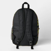 Waldgrüne Camouflage Bedruckter Rucksack (Rückseite)