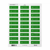 Waldgrüne elegante personalisierte Monogramm-Name (Vorne)