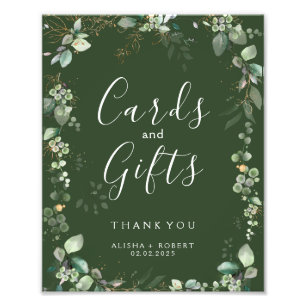 Waldgrüne Hochzeit Fotodruck