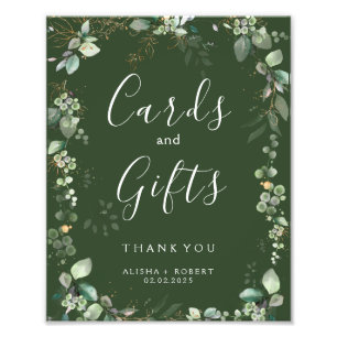 Waldgrüne Hochzeit Fotodruck