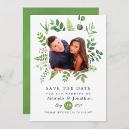 Waldgrüne Hochzeit Save The Date