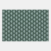 Waldgrüne Kiefer Weihnachtswald Geschenkpapier Set (Vorderseite 3)