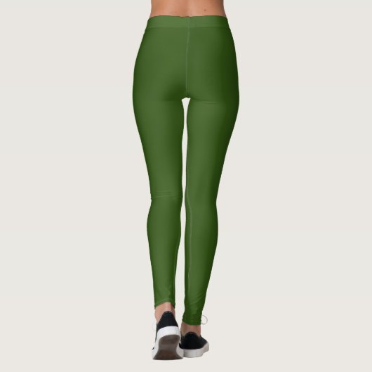 Waldgrüne Leggings (Rückseite)