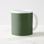 Waldgrüne Solid-Farbe Jumbo-Tasse (Vorderseite Rechts)