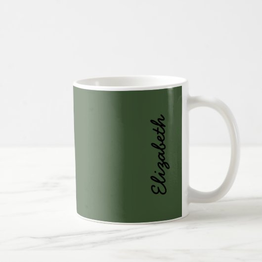 Waldgrüne Solid-Farbe Kaffeetasse (Rechts)
