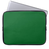 Waldgrüne Solid-Farbe Laptopschutzhülle (Vorderseite)