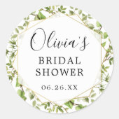 Waldgrüne Umschlag Gefallen Stickers (Vorderseite)